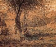 Jean Francois Millet Country yard oil painting artist